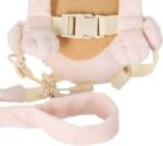 2-in-1 Child Safety Harness deluxe Animal Shape backpack Cotton 100% - Beige - Mix and Max - Colors: Fuchsia and Light Blue - Sizes: 0-24 M - Image 3