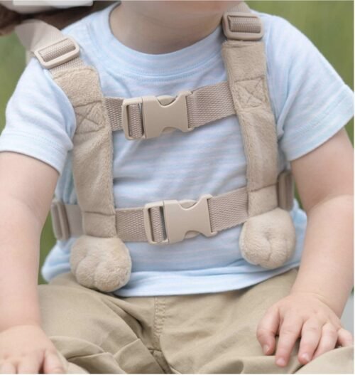 2-in-1 Child Safety Harness deluxe Animal Shape backpack Cotton 100% - Beige - Mix and Max - Colors: Fuchsia and Light Blue - Sizes: 0-24 M - Image 6