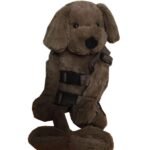 2-in-1 Child Safety Harness deluxe Animal Shape backpack Cotton 100% - Doggy - Mix and Max - Colors: Beige, Fuchsia, and Light Blue - Sizes: 0-24 M - Image 3