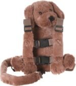 2-in-1 Child Safety Harness deluxe Animal Shape backpack Cotton 100% - Doggy - Mix and Max - Colors: Beige, Fuchsia, and Light Blue - Sizes: 0-24 M