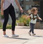 2-in-1 Child Safety Harness deluxe Animal Shape backpack Cotton 100% - Pinky - Mix and Max - Colors: Beige and Light Blue - Sizes: 0-24 M - Image 6