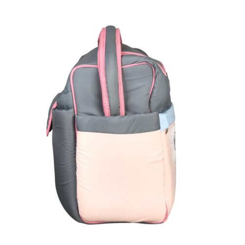 Mix and Max Baby Changing Diaper Large Shoulder bag with embroidery ( Fish Pink ) - Size 43*33*18 cm - Image 9