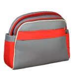 Mix and Max Baby Changing Diaper Large Shoulder bag with embroidery ( Bear on Moon Red ) - Size 43*33*18 cm - Image 6