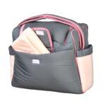 Mix and Max Baby Changing Diaper Large Shoulder bag with embroidery ( Fish Pink ) - Size 43*33*18 cm - Image 8