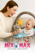 Baby Nest with Soft Toys and Mosquito Net – Comfortable Infant Sleeping Bed Simon color Mix and Max - Image 8