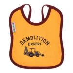 Multi-colors Printed Bib with diaper back size 27*19cm (2 Pieces) Boys b - Mix and Max - Colors: Fuchsia, Grey, and Light Blue - Sizes: 0-18 - Image 20