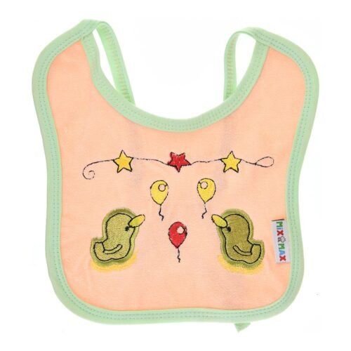 Multi-colors Bib with embroidery with diaper back Average size 27*19cm (2 Pieces) - Mix and Max - Colors: Fuchsia, Grey, and Light Blue - Sizes: 0-18 - Image 22