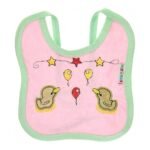 Multi-colors Bib with embroidery with diaper back Average size 27*19cm (2 Pieces) - Mix and Max - Colors: Fuchsia, Grey, and Light Blue - Sizes: 0-18 - Image 20