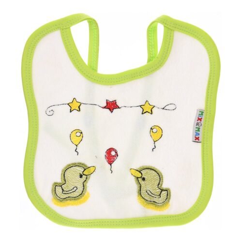 Multi-colors Bib with embroidery with diaper back Average size 27*19cm (2 Pieces) - Mix and Max - Colors: Fuchsia, Grey, and Light Blue - Sizes: 0-18 - Image 19
