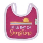 Multi-colors Printed Bib with diaper back Small size 16*19cm (2 Pieces) Girl g - Mix and Max - Colors: Fuchsia, Grey, and Light Blue - Sizes: 0-18 - Image 10