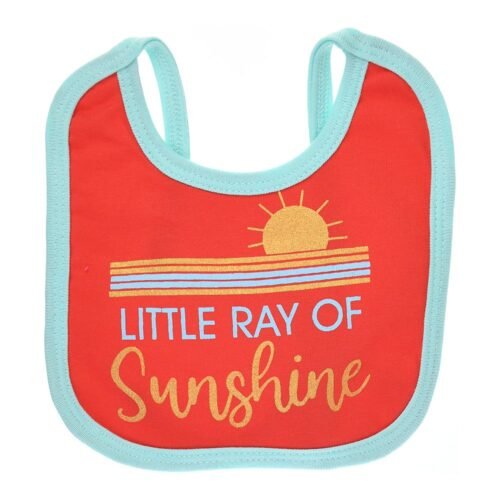 Multi-colors Printed Bib with diaper back Small size 16*19cm (2 Pieces) Girl g - Mix and Max - Colors: Fuchsia, Grey, and Light Blue - Sizes: 0-18 - Image 11