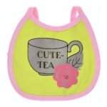 Multi-colors Printed Bib with diaper back Small size 16*19cm (2 Pieces) Girl g - Mix and Max - Colors: Fuchsia, Grey, and Light Blue - Sizes: 0-18 - Image 18