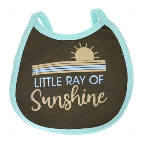 Multi-colors Printed Bib with diaper back Small size 16*19cm (2 Pieces) Girl g - Mix and Max - Colors: Fuchsia, Grey, and Light Blue - Sizes: 0-18 - Image 23