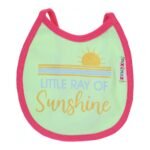 Multi-colors Printed Bib with diaper back Small size 16*19cm (2 Pieces) Girl g - Mix and Max - Colors: Fuchsia, Grey, and Light Blue - Sizes: 0-18 - Image 25