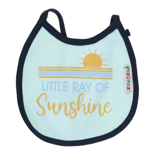 Multi-colors Printed Bib with diaper back Small size 16*19cm (2 Pieces) Girl g - Mix and Max - Colors: Fuchsia, Grey, and Light Blue - Sizes: 0-18 - Image 26