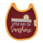 Multi-colors Printed Bib with diaper back Small size 16*19cm (2 Pieces) Girl g - Mix and Max - Colors: Fuchsia, Grey, and Light Blue - Sizes: 0-18 - Image 30