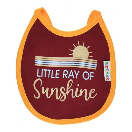 Multi-colors Printed Bib with diaper back Small size 16*19cm (2 Pieces) Girl g - Mix and Max - Colors: Fuchsia, Grey, and Light Blue - Sizes: 0-18 - Image 30