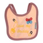 Multi-colors Bib with embroidery with diaper back Small size 16*19cm (2 Pieces) - Mix and Max - Colors: Fuchsia, Grey, and Light Blue - Sizes: 0-18 - Image 10