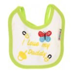 Multi-colors Bib with embroidery with diaper back Small size 16*19cm (2 Pieces) - Mix and Max - Colors: Fuchsia, Grey, and Light Blue - Sizes: 0-18 - Image 13