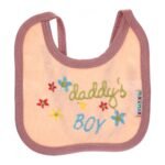 Multi-colors Bib with embroidery with diaper back Small size 16*19cm (2 Pieces) - Mix and Max - Colors: Fuchsia, Grey, and Light Blue - Sizes: 0-18 - Image 19