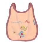Multi-colors Bib with embroidery with diaper back Average size 27*19cm (2 Pieces) - Mix and Max - Colors: Fuchsia, Grey, and Light Blue - Sizes: 0-18 - Image 12
