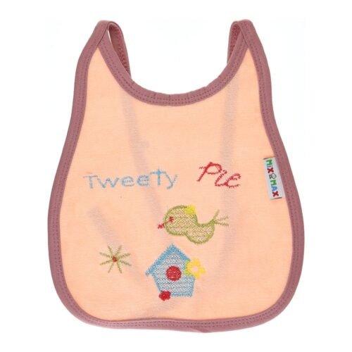 Multi-colors Bib with embroidery with diaper back Average size 27*19cm (2 Pieces) - Mix and Max - Colors: Fuchsia, Grey, and Light Blue - Sizes: 0-18 - Image 12