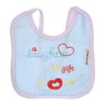Multi-colors Bib with embroidery with diaper back Average size 27*19cm (2 Pieces) - Mix and Max - Colors: Fuchsia, Grey, and Light Blue - Sizes: 0-18 - Image 11