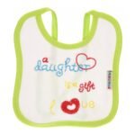 Multi-colors Bib with embroidery with diaper back Average size 27*19cm (2 Pieces) - Mix and Max - Colors: Fuchsia, Grey, and Light Blue - Sizes: 0-18 - Image 10