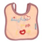 Multi-colors Bib with embroidery with diaper back Average size 27*19cm (2 Pieces) - Mix and Max - Colors: Fuchsia, Grey, and Light Blue - Sizes: 0-18 - Image 8