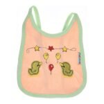 Multi-colors Bib with embroidery with diaper back Average size 27*19cm (2 Pieces) - Mix and Max - Colors: Fuchsia, Grey, and Light Blue - Sizes: 0-18 - Image 4
