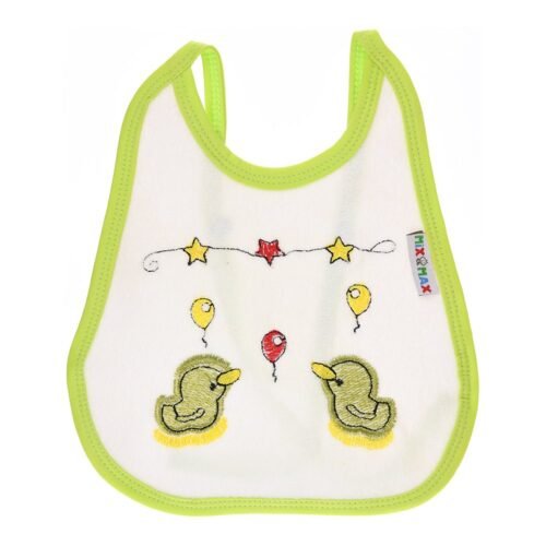 Multi-colors Bib with embroidery with diaper back Average size 27*19cm (2 Pieces) - Mix and Max - Colors: Fuchsia, Grey, and Light Blue - Sizes: 0-18 - Image 24