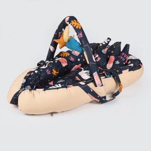 Baby Nest Bed for Newborns Portable Baby Lounger and Sleep Pod Beige Mix and Max - Image 7