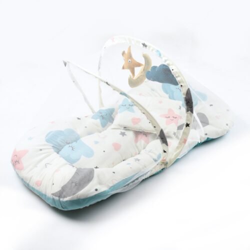 Baby Lounger with Mosquito Net | Portable Travel Bed and Sleep Nest for Newborns Mix & Max™ - Image 3