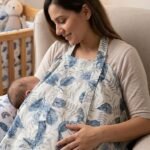 Nursing Baby Apron Cover for Breastfeeding Comfortable with Privacy mosquito Net Window Fly Multi color Mix and Max