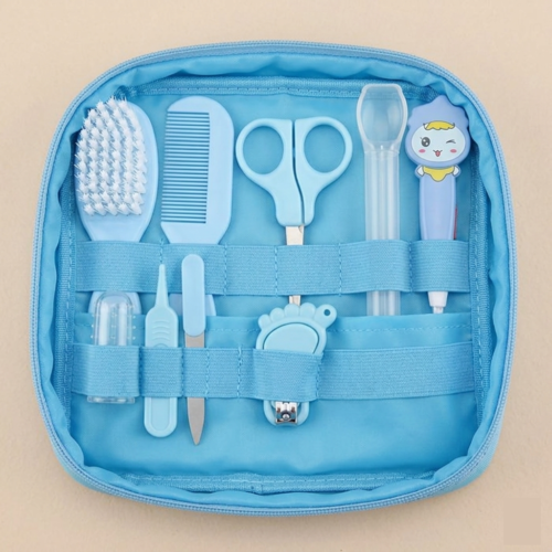 9-Piece Essential Baby Grooming & Healthcare Kit – All-in-One Nursery Care Set with LED Light-Up Earpick, Safety Nail Clippers, and Nasal Tweezers – Newborn & Toddler Hygiene Gift Set - Image 2