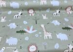 Baby Cotton Bed Sheet Set 105x175 cm with Small Pillow – Soft Breathable Cotton Toddler Bedding, Fitted Crib Sheet for Kids Bed, Hypoallergenic; Skin-Friendly Baby Bedding Set Mix and Max - Animals - Image 3