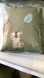 Baby Cotton Bed Sheet Set 105x175 cm with Small Pillow – Soft Breathable Cotton Toddler Bedding, Fitted Crib Sheet for Kids Bed, Hypoallergenic; Skin-Friendly Baby Bedding Set Mix and Max - Animals - Image 5