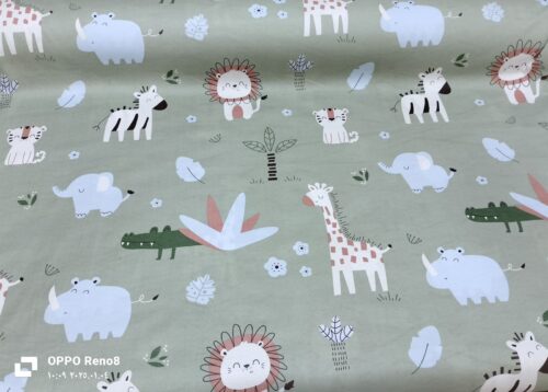 Baby Cotton Bed Sheet Set 105x175 cm with Small Pillow – Soft Breathable Cotton Toddler Bedding, Fitted Crib Sheet for Kids Bed, Hypoallergenic; Skin-Friendly Baby Bedding Set Mix and Max - Animals - Image 3