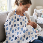 Nursing Baby Apron Cover for Breastfeeding Comfortable with Privacy mosquito Net Window Fly Multi color Mix and Max