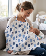 Nursing Baby Apron Cover for Breastfeeding Comfortable with Privacy mosquito Net Window Fly Multi color Mix and Max