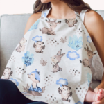 Nursing Baby Apron Cover for Breastfeeding Comfortable with Privacy mosquito Net Window Fly Multi color Mix and Max