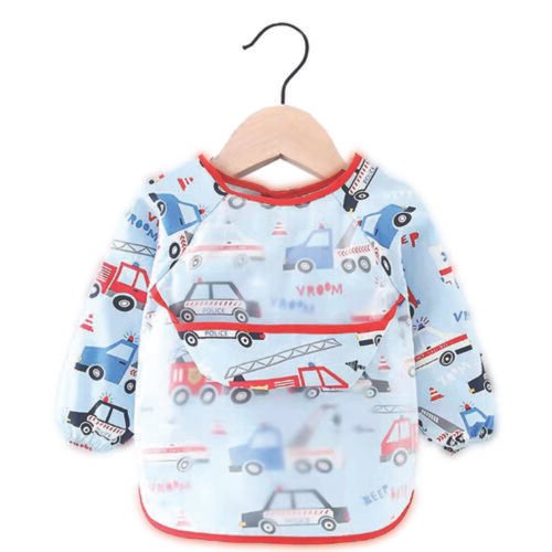 Pack of 2 -Long Sleeve Baby Bib Waterproof Toddler Feeding Smock with Food Catcher Pocket, Adjustable & Lightweight, Full Coverage Weaning Bib for Boys & Girls (6–36 Months) - Image 14