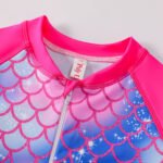 Girls One Piece Long Sleeves Swimsuit (5 sizes From 3Y to 7Y) # Mix and Max - Image 3