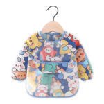 Pack of 2 -Long Sleeve Baby Bib Waterproof Toddler Feeding Smock with Food Catcher Pocket, Adjustable & Lightweight, Full Coverage Weaning Bib for Boys & Girls (6–36 Months) - Image 10