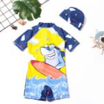 Boy Short Sleeves Swimsuit (7 sizes From 2 to 8 years) Mix and Max