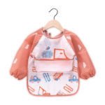 Long Sleeve Baby Bib Waterproof Toddler Feeding Smock with Food Catcher Pocket, Adjustable & Lightweight, Full Coverage Weaning Bib for Boys & Girls (6–36 Months) (Copy) - Image 3