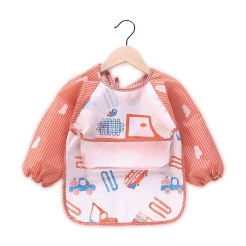 Long Sleeve Baby Bib Waterproof Toddler Feeding Smock with Food Catcher Pocket, Adjustable & Lightweight, Full Coverage Weaning Bib for Boys & Girls (6–36 Months) (Copy) - Image 3