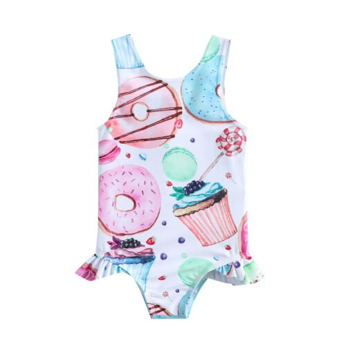 Girls One Piece Swimsuit (4 sizes From 6 Months to 3Y) # Mix and Max - Image 4