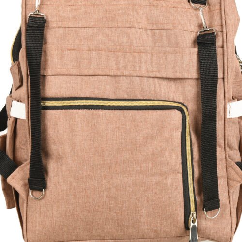 Premium Elegant Mum Large Diaper Backpack bag waterproof multifunction SET 4 in 1 - Mix and Max - Brown 2 - Image 7