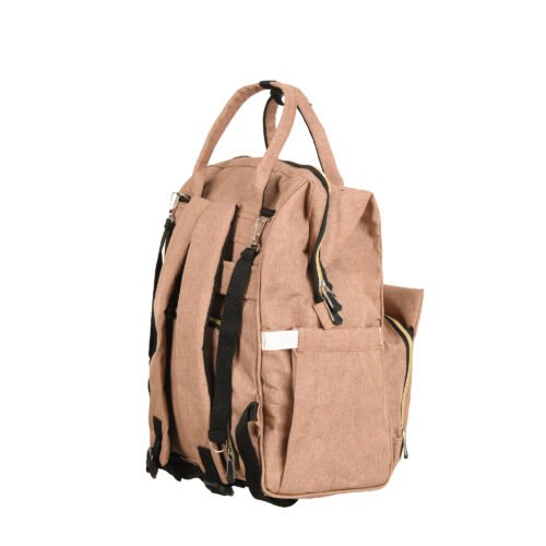 Premium Elegant Mum Large Diaper Backpack bag waterproof multifunction SET 4 in 1 - Mix and Max - Brown 2 - Image 4
